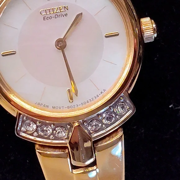 More Rare Near New Citizens Elegant Classic Ladies Eco Drive Gold Finish Dress W